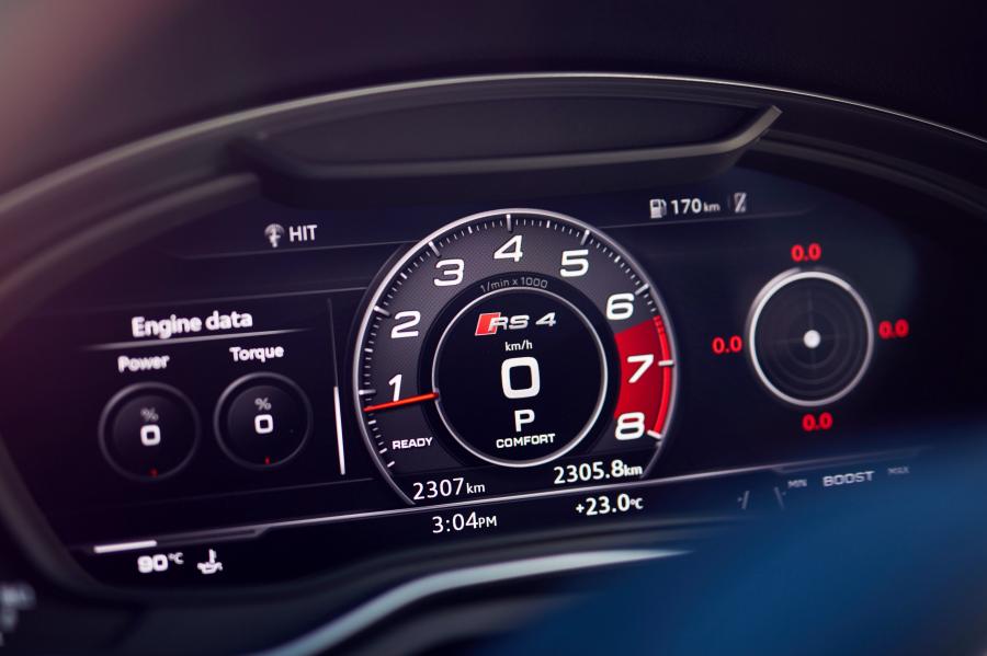 Панель приборов Audi RS4 Avant (B9) 2018 года  (AU) (фото 16 из 33)